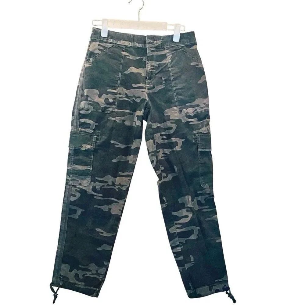 NWT Sanctuary Nordstrom Rack Camo Scout Cargo Cropped Pants Green XS